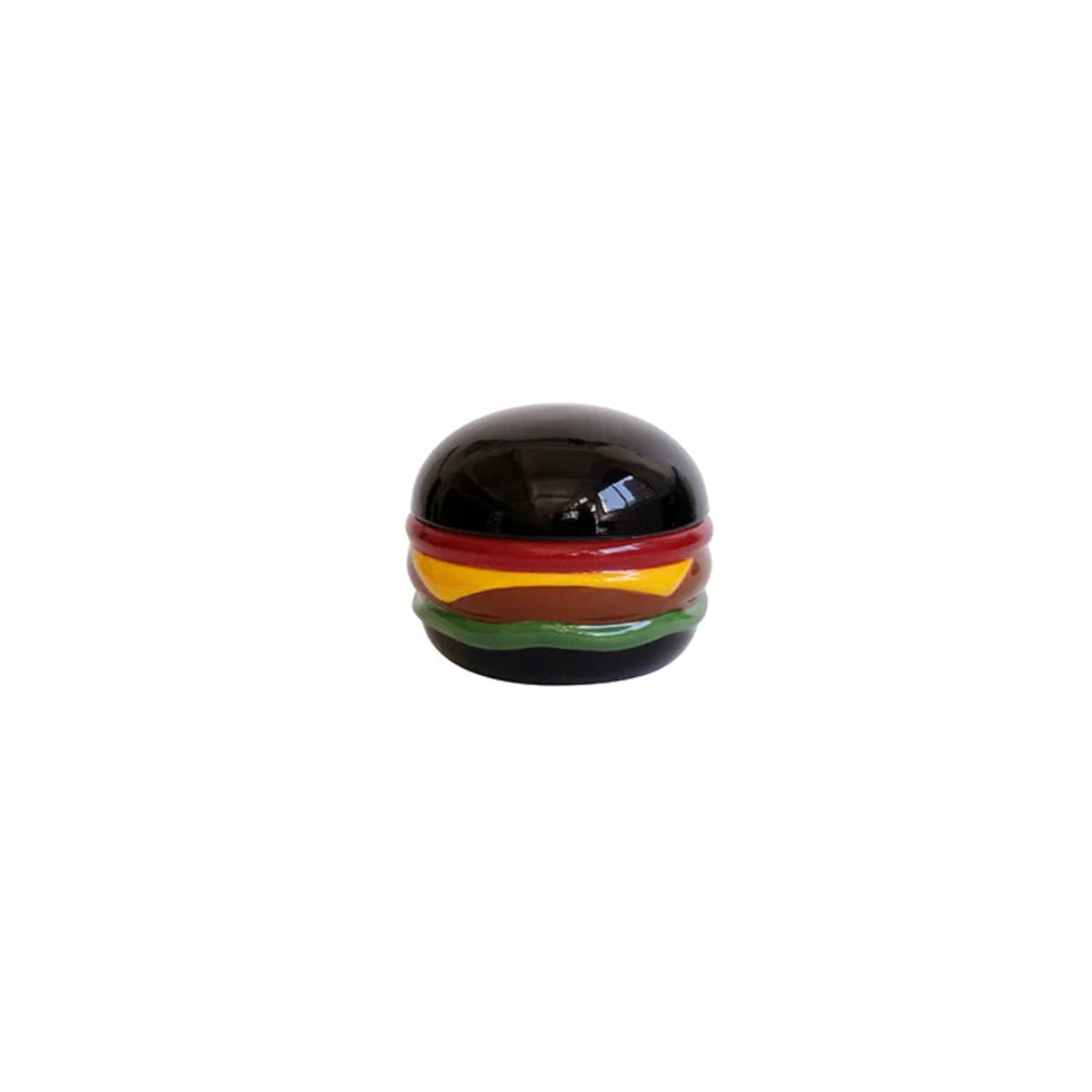 Ashtray Ceramic Burger Humor Interactive Novelty Funny Vintage Desk Shelf Office Home Contemporary Unique Gift for Smokers