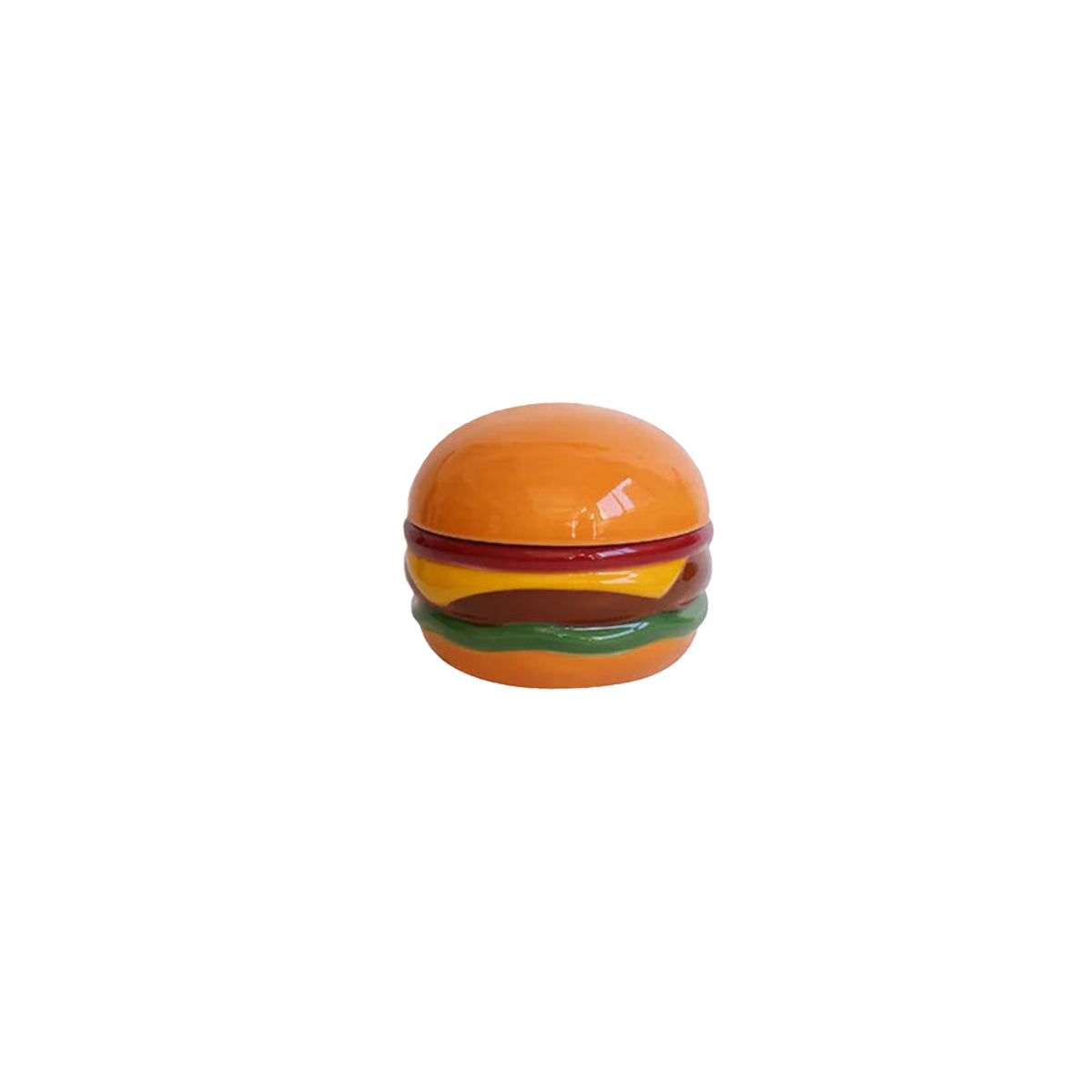 Ashtray Ceramic Burger Humor Interactive Novelty Funny Vintage Desk Shelf Office Home Contemporary Unique Gift for Smokers