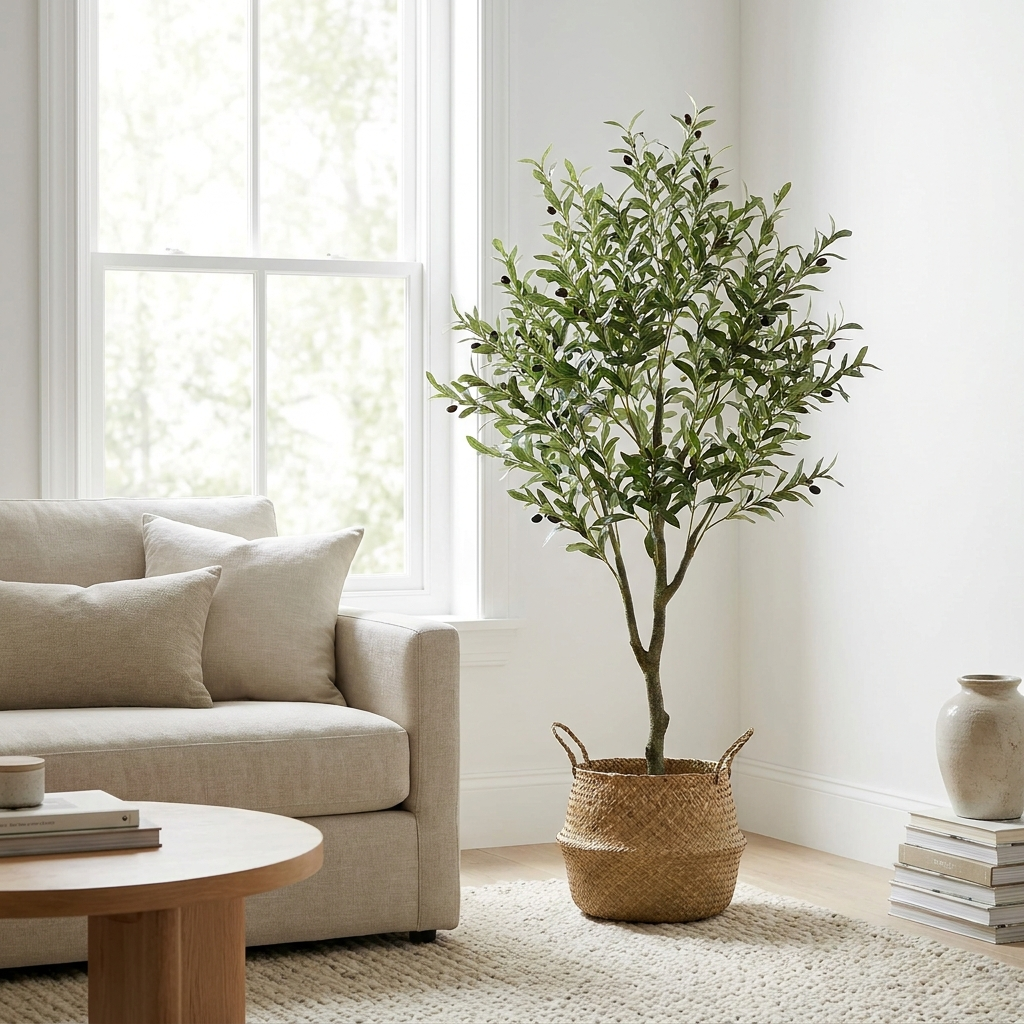 Large Artificial Olive Tree 5ft lifestyle