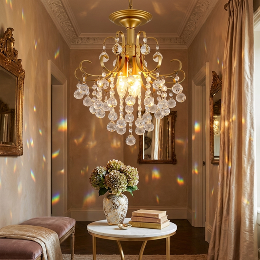 Crystal Mini Chandelier lifestyle - Lume Haus