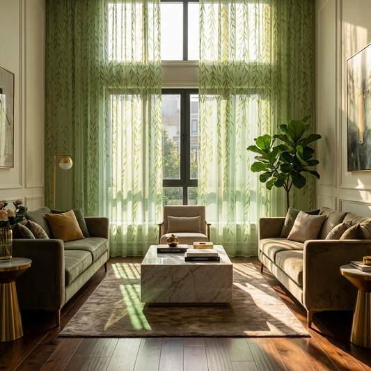 Sheer Window Curtains lifestyle - Lume Haus