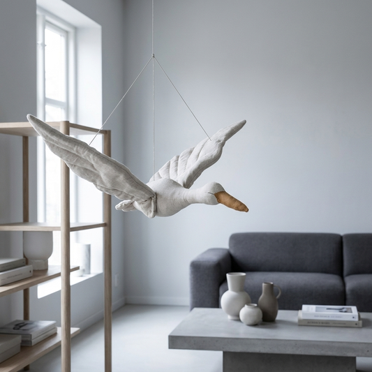 Flying Stork Hanging Mobile