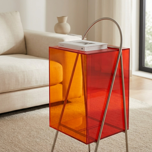 de home Translucent Acrylic Side Table