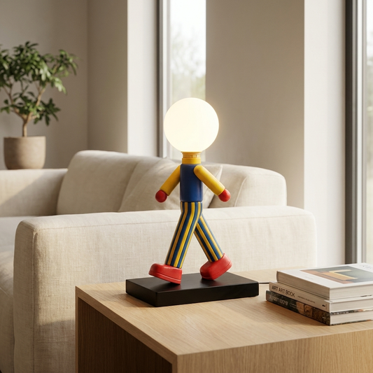 Dopamine Walking Figure Globe Table Lamp
