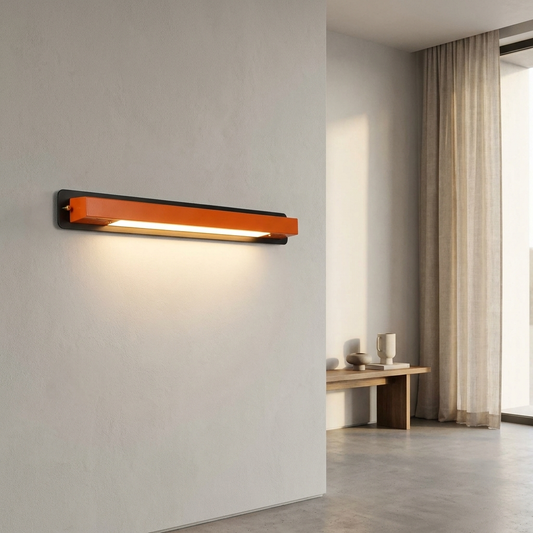 Retro Industrial Iron Bar LED Shelf Wall Lamp