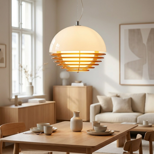 Orbix Bauhaus Layered Globe Sunset Chandelier
