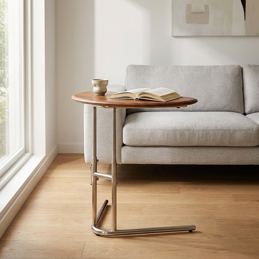 Adjustable Stainless Steel C-Side Table