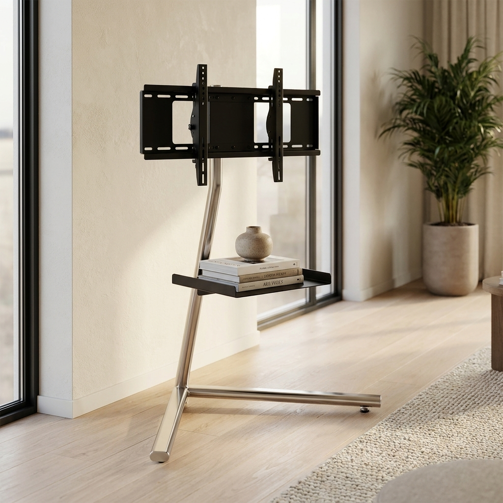 Studio Lima Stainless Steel V-Stand TV Holder