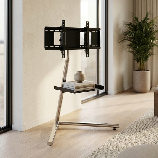 Studio Lima Stainless Steel V-Stand TV Holder
