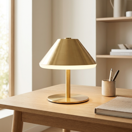 Nordichome Industrial Cordless Metal Mushroom Table Lamp
