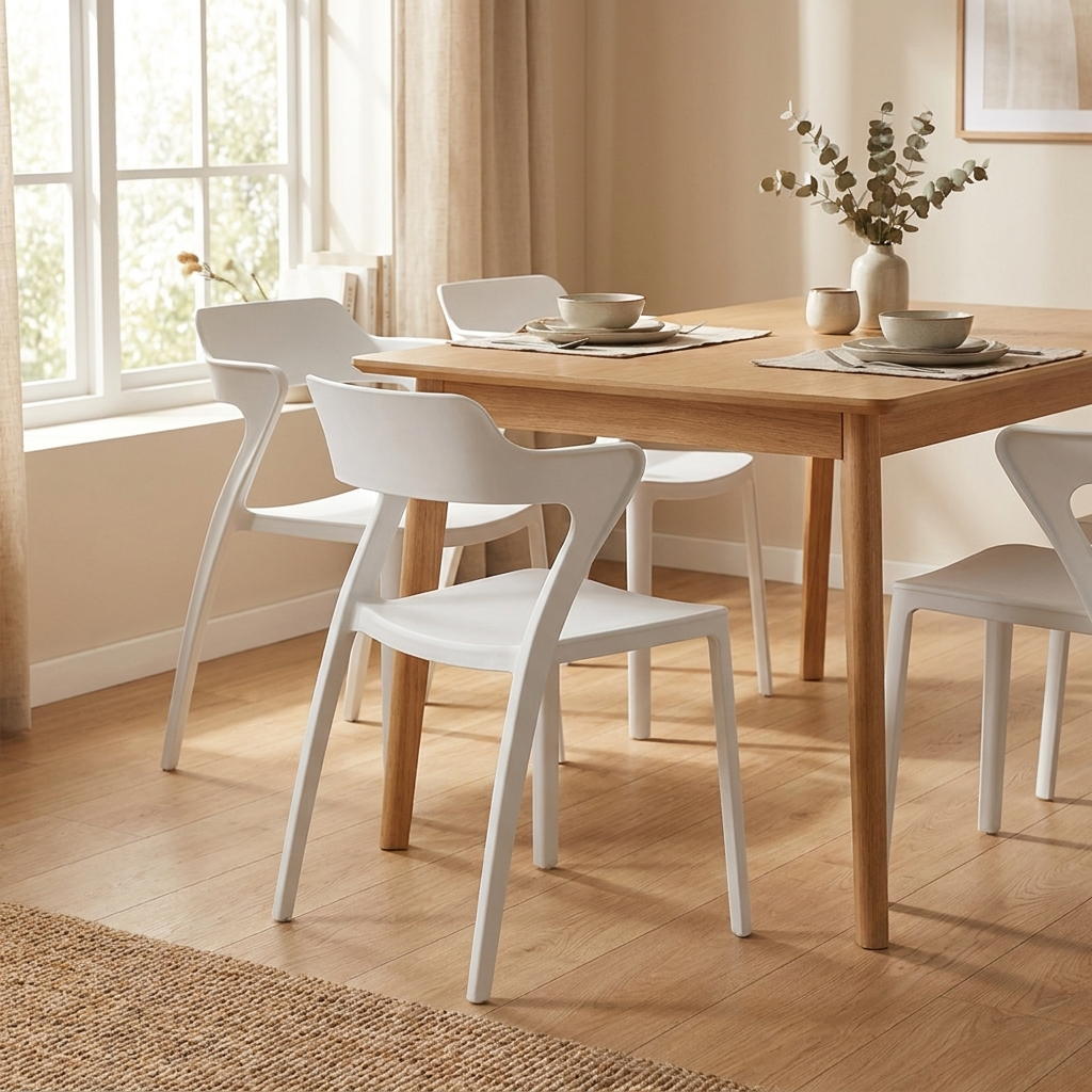 Mingdian One-Piece Recycled PP Dining Chair