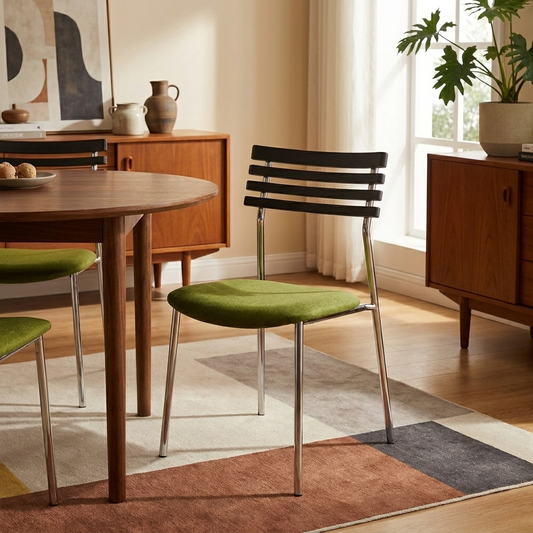 Mingdian Wood Backrest MCM Dining Chair