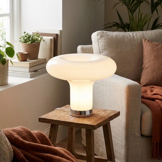 Carl Lighting Glass Mushroom Table Lamp