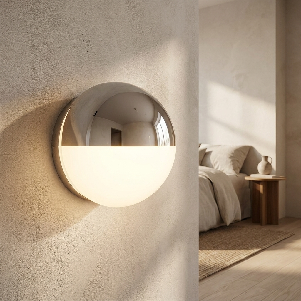 Nordichome Minimalist Metal Dome Wall Lamp