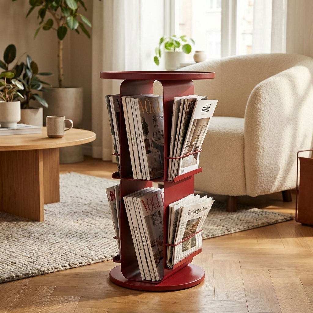 Modu Metal Round Magazine Rack
