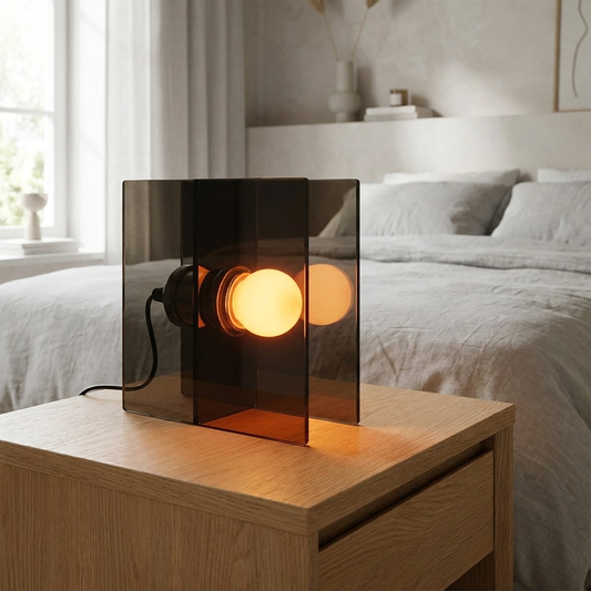 de home Black Acrylic Table Lamp