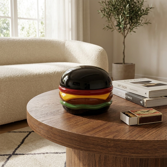 CMYD Burger Ceramic Ashtray