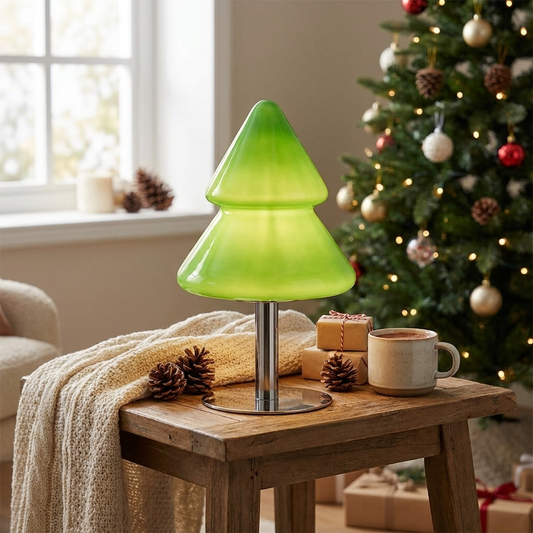 Christmas Tree Glass Table Lamp