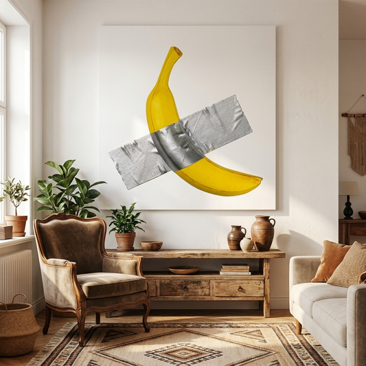 Duck Taped Banana Wall Decor