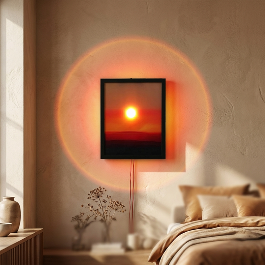 Rising and Falling Sun Wall Lamp
