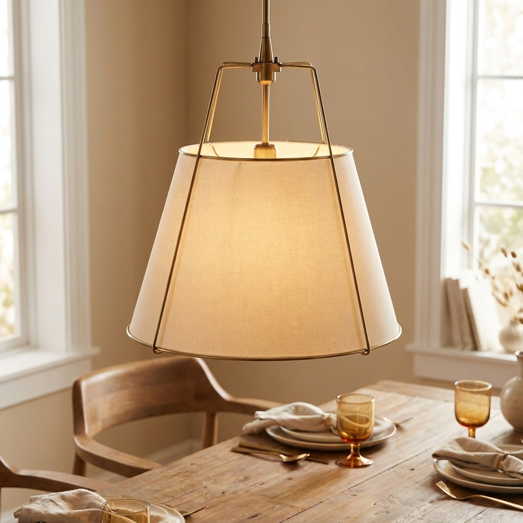 Carl Lighting Vintage Cloth Pendant Ceiling Lamp