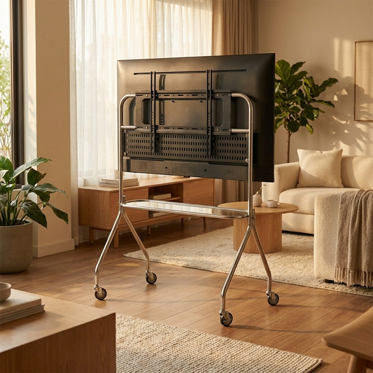 Studio Lima Stainless Steel Shelving TV Stand