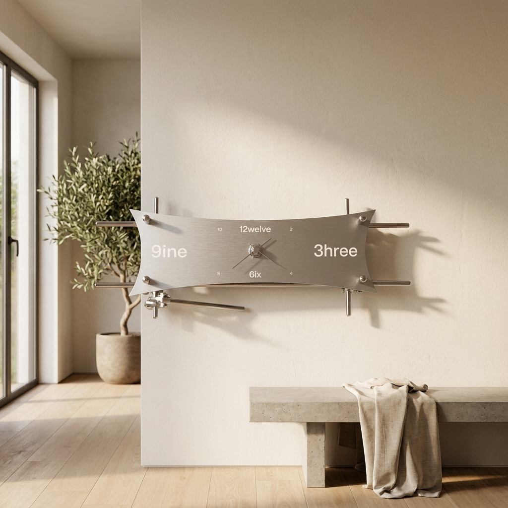 Studio Lima Optical Aluminum Axis Frame Clock lifestyle