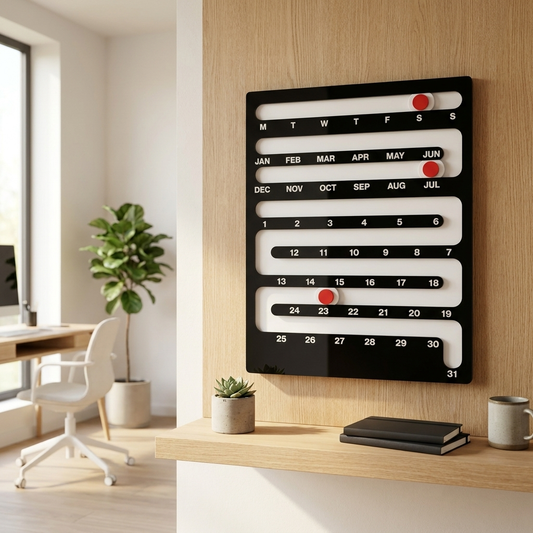 Bauhaus Sliding Perpetual Wall Calendar lifestyle