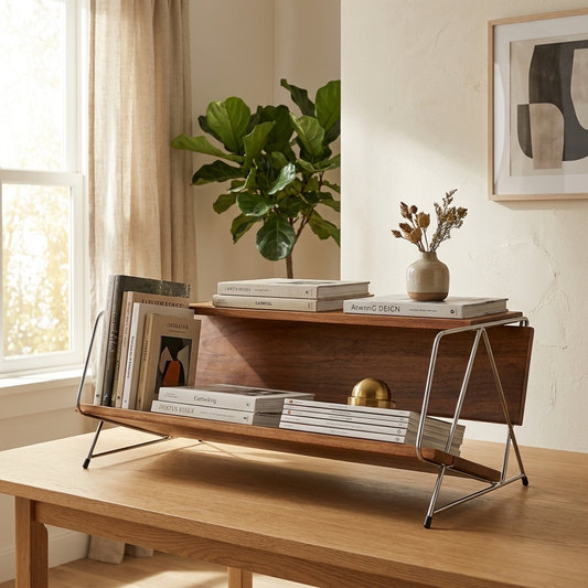 MCM Desktop Wooden Book Shelf lifestyle