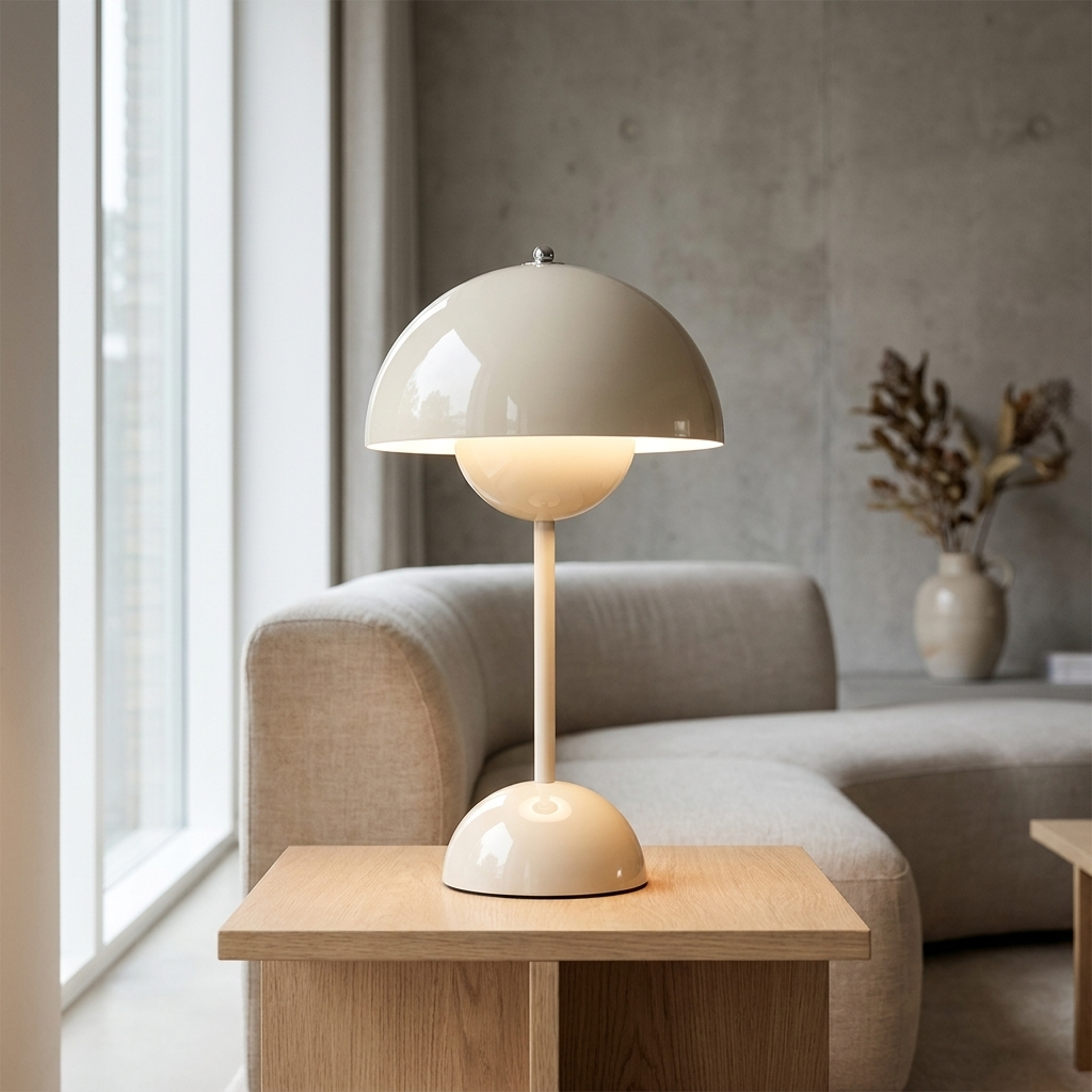Haus Theory Dimmable Mushroom Table Lamp lifestyle