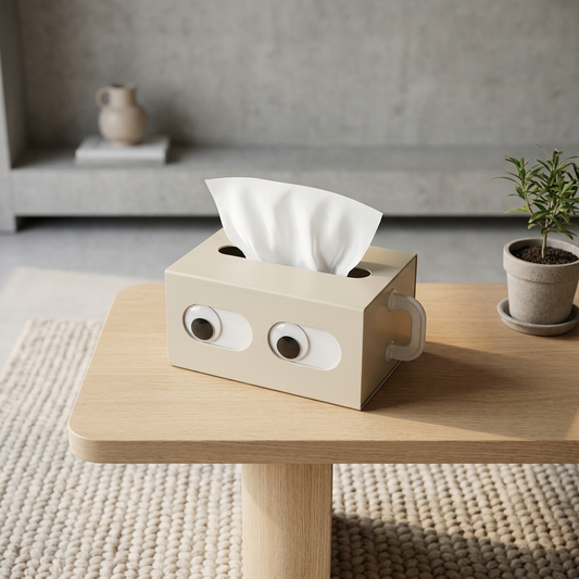 Modu Retro Face Tissue Holder lifestyle