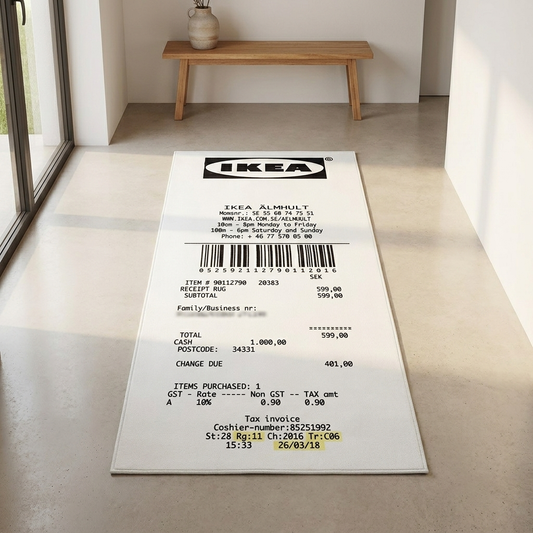 IKEA Receipt Rug lifestyle