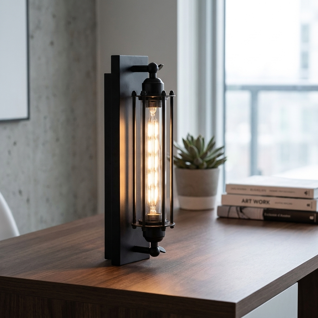 Retro Industrial Lantern Wall Lamp