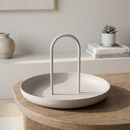 Epeius Home Nordic ABS Handle Round Tray