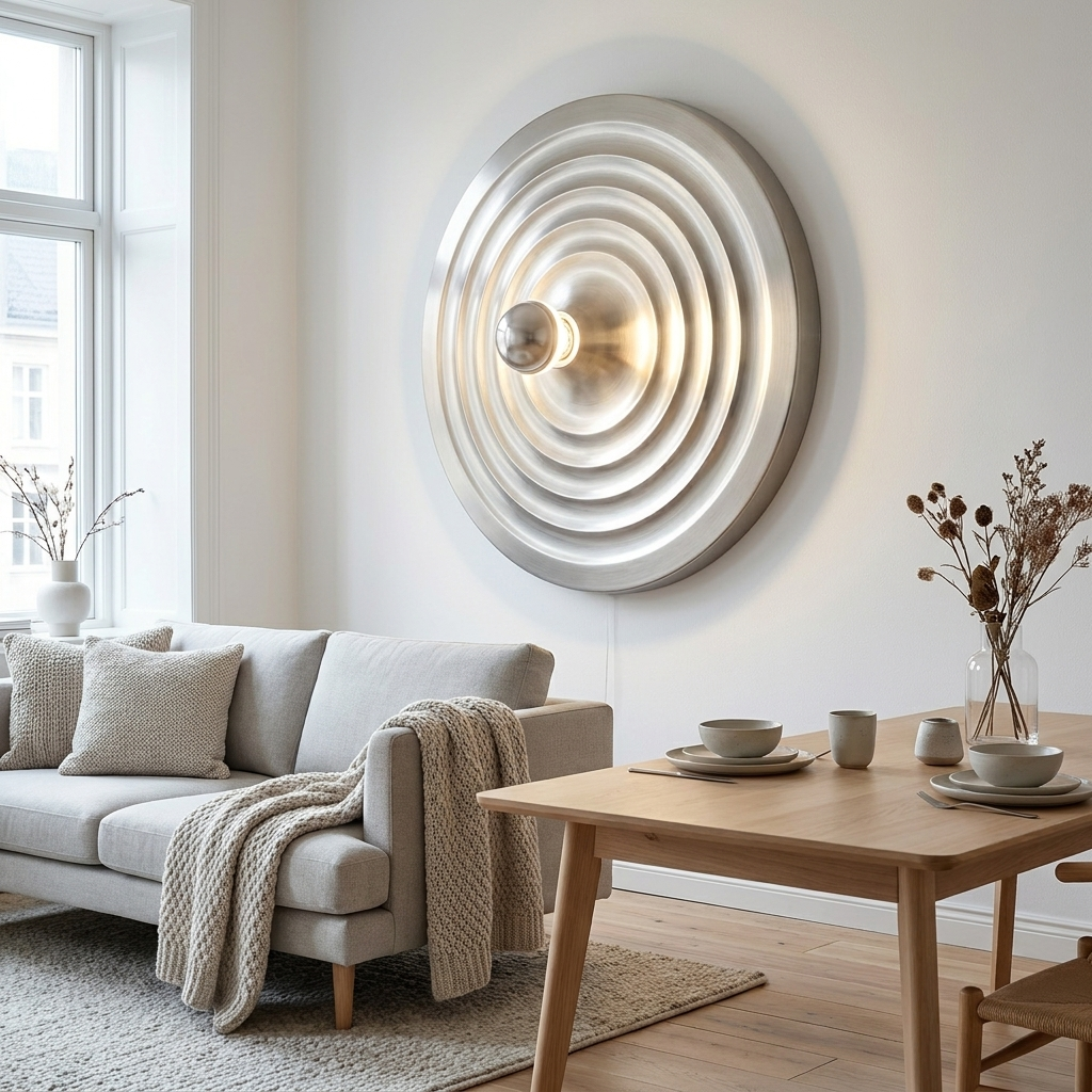 Studio Lima Retro UFO Ripple Disc Wall Ceiling Fixture Lamp