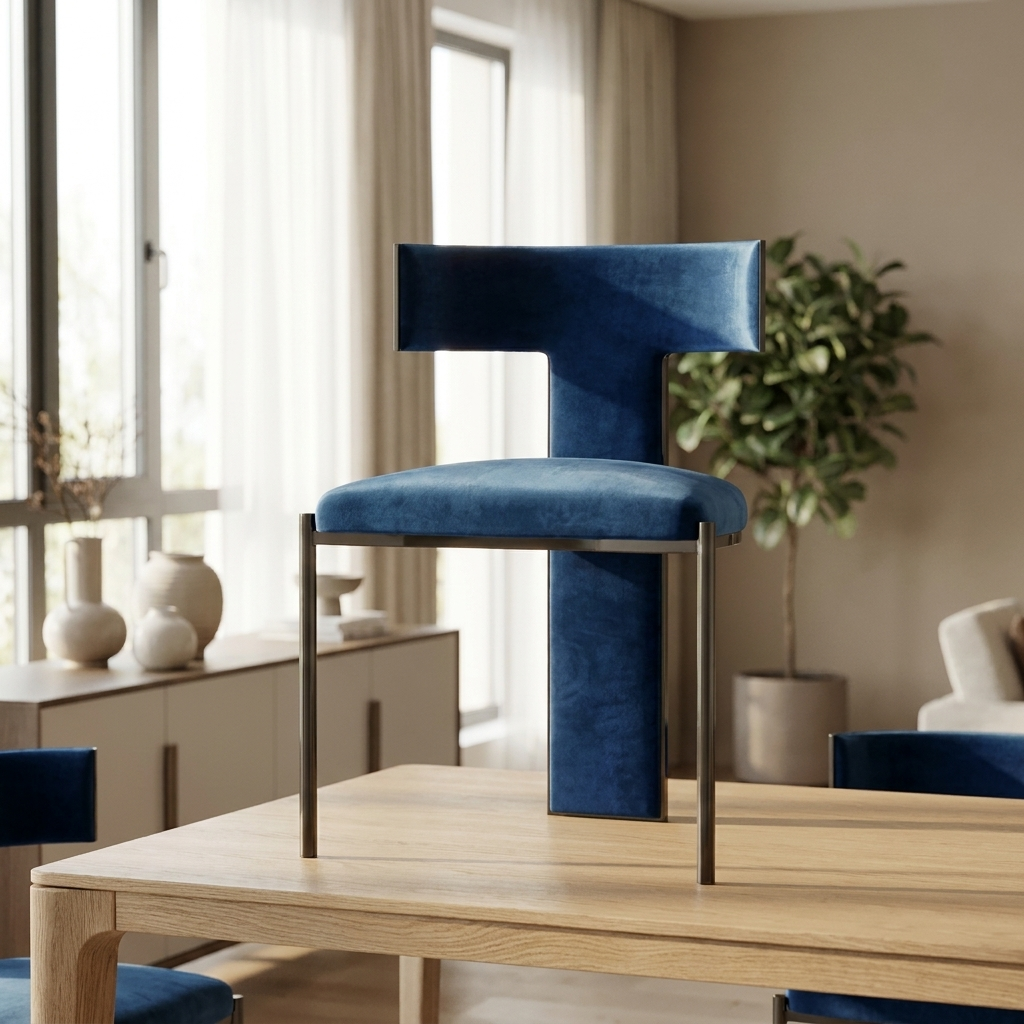 Mingdian T Back Aesthetic Dining Chair