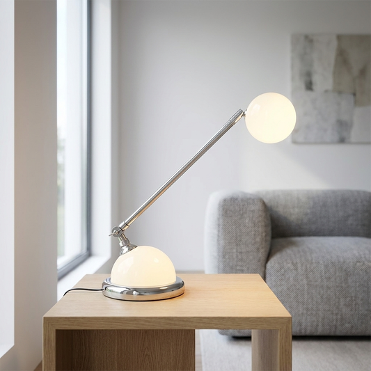 Haus Theory Retro Rotating Ball Minimalist Table Lamp