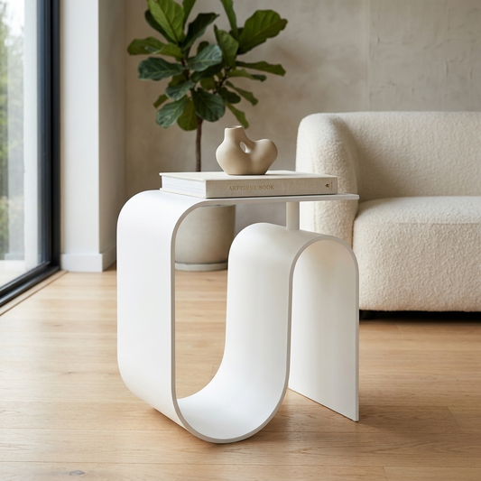 de home White Wave Side Table lifestyle