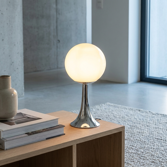 Colored Glass Ball Retro Table Lamp lifestyle