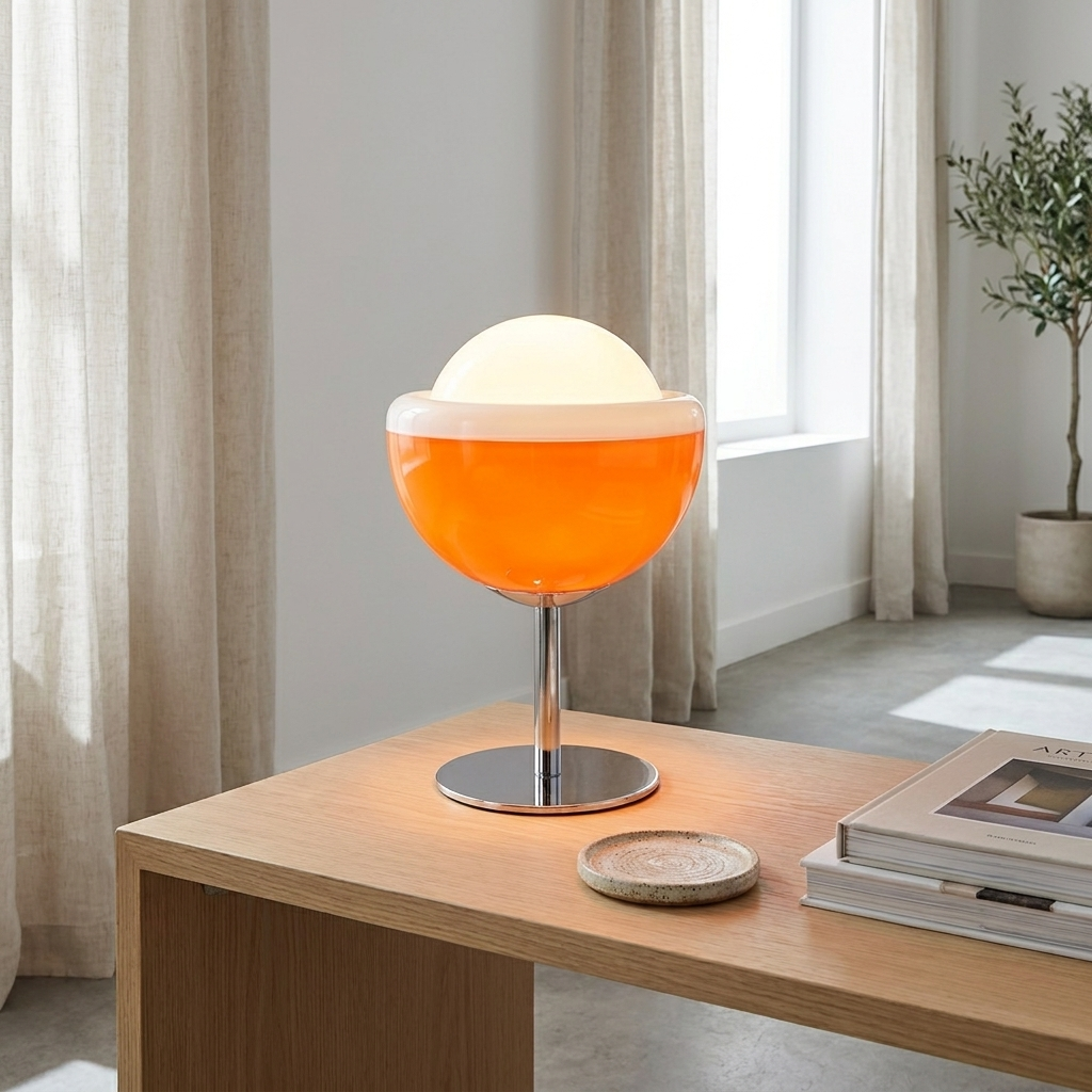 Retro Wine Glass Table Lamp lifestyle