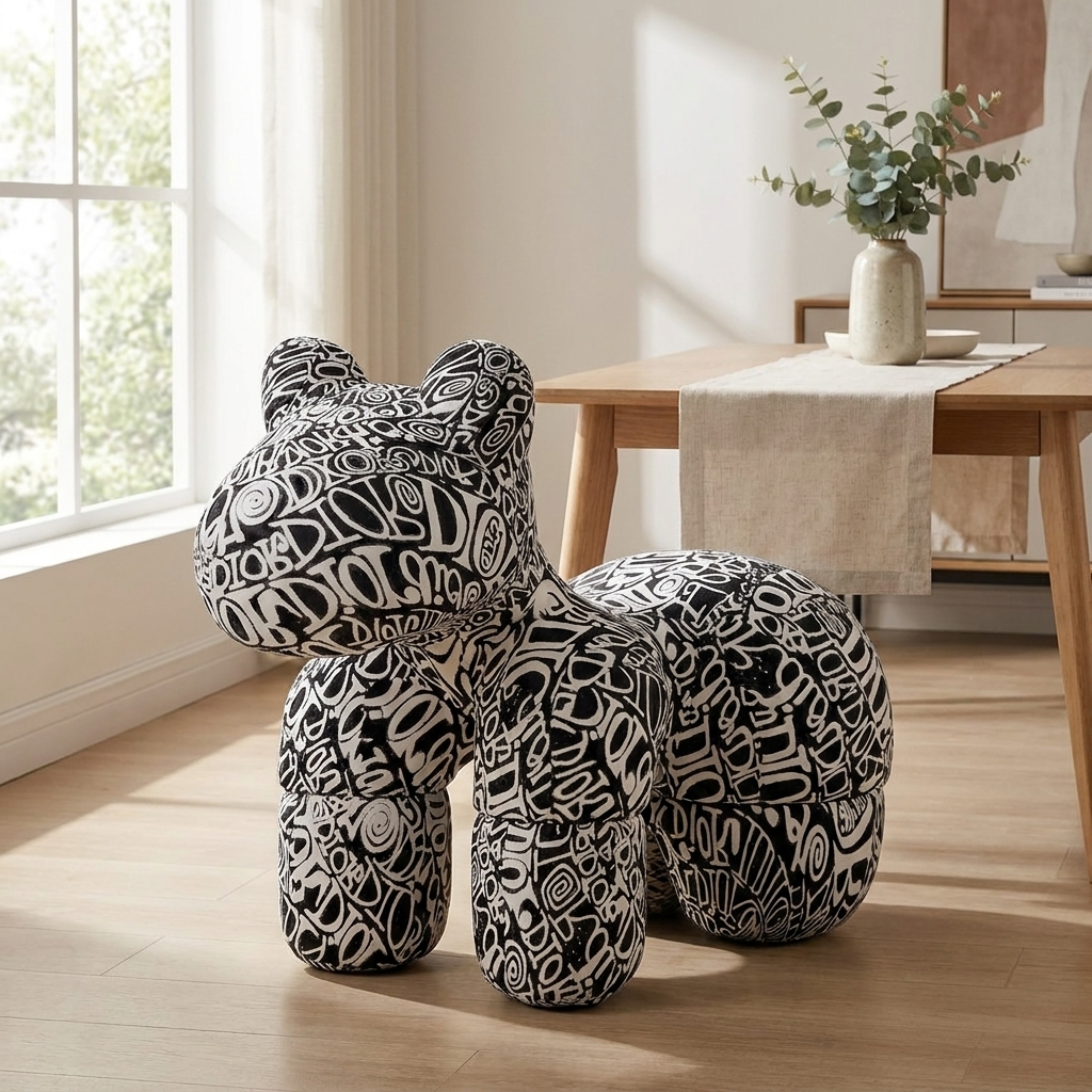 Pattern Design Pony Accent Stool lifestyle