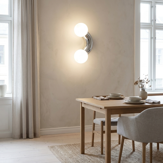 Carl Lighting Hotel Style Chrome Ball Wall Ceiling Lamp lifestyle