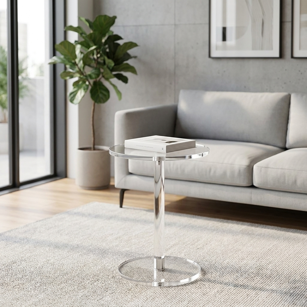 de home Transparent Acrylic Mini Side Table lifestyle