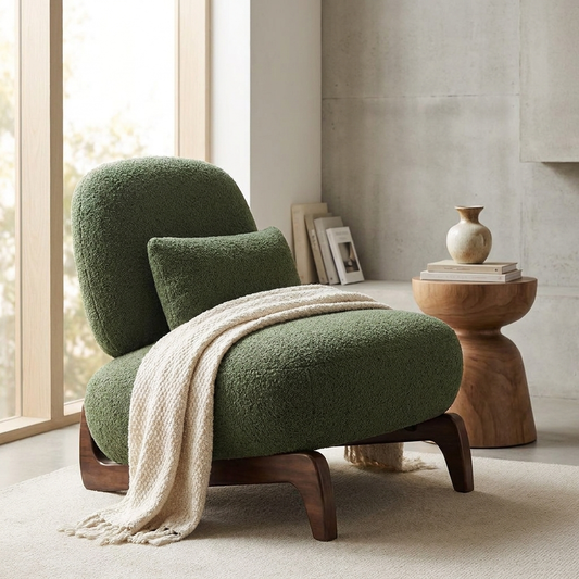 Cloud Boucle Tilt Back Accent Chair lifestyle