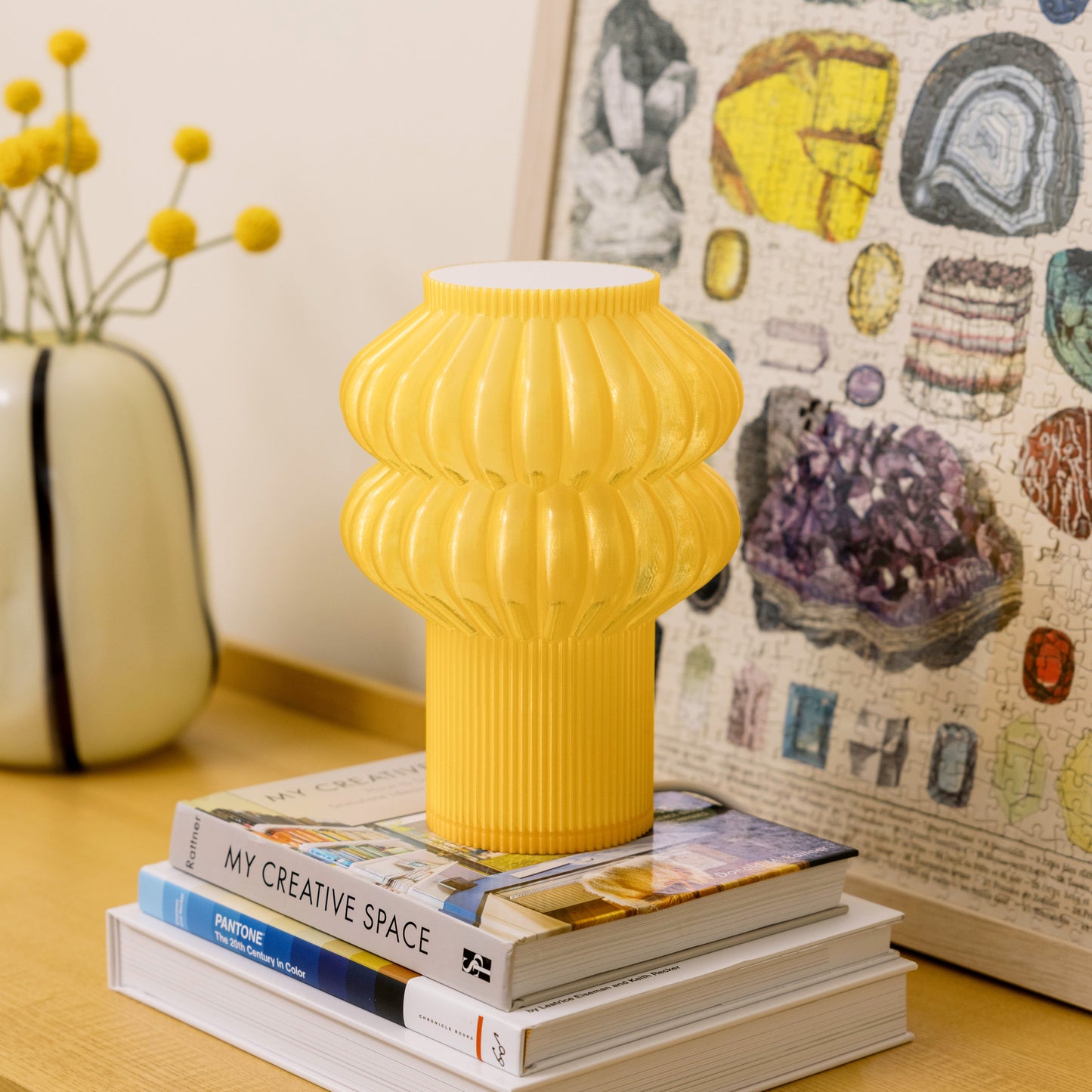 Table Lamp Contemporary Minimalist Oppi Style Bedroom Living Room Office Shelf Desk Home Decor Housewarming Unique Gift Housewarming