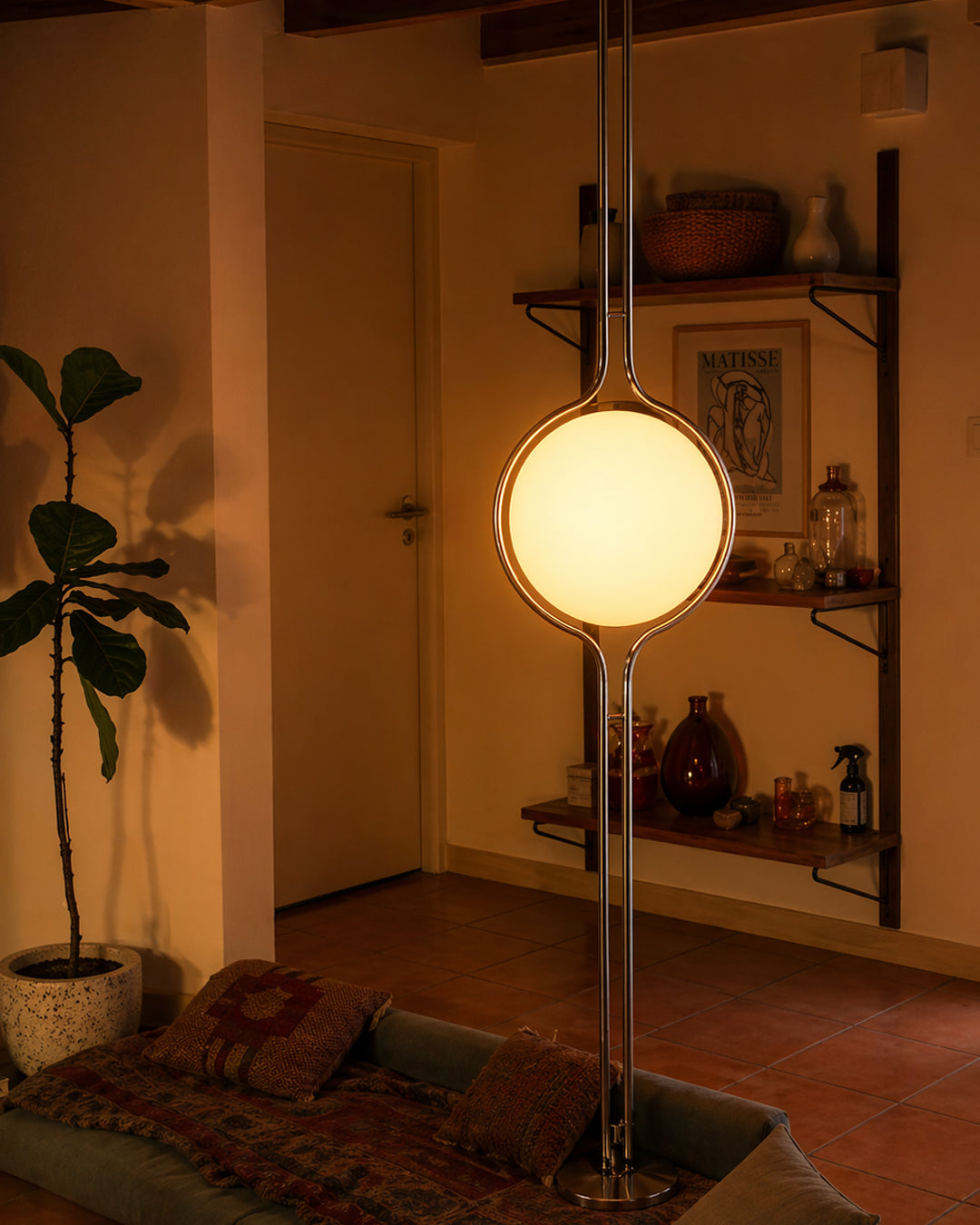 Floor Lamp Acrylic Globe Floor-to-Ceiling Standing Light Contemporary Luxury Hotel Nordic Minimalist Living Room Bedroom Office Gift