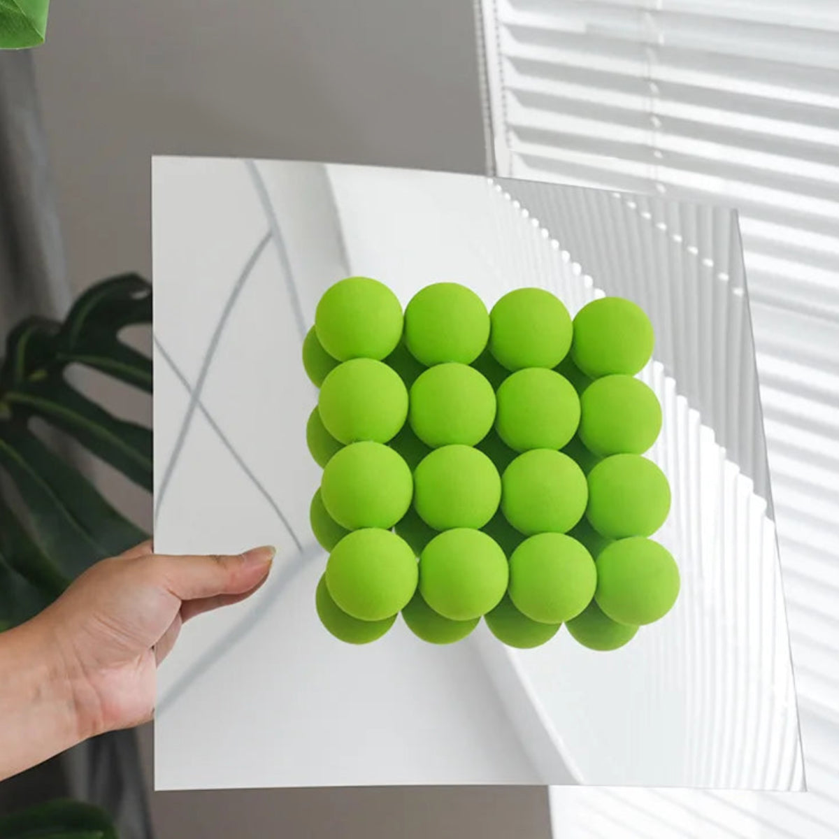Mirror Ball Ornament Acrylic Marble Gomoku Contemporary Colorful Shelf Desk Living Room Office Bedroom Home Decor Gift Housewarming