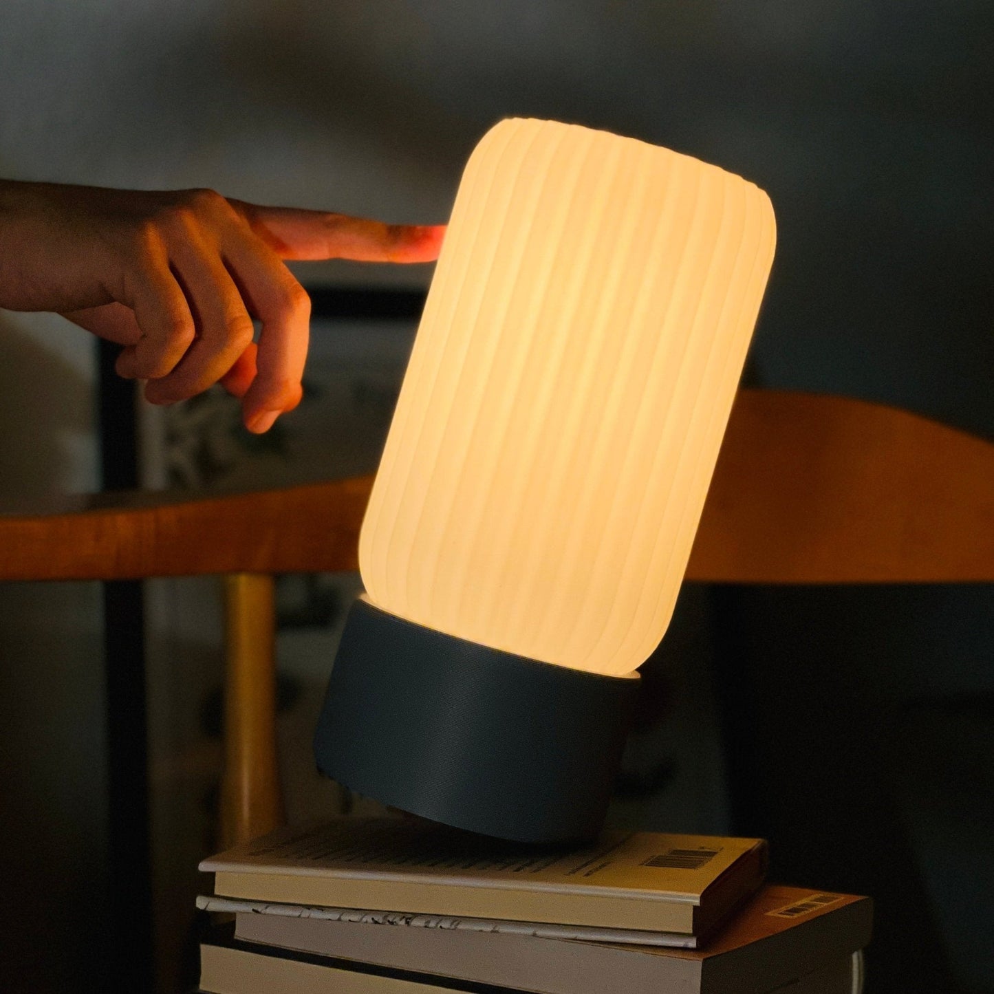 Table Lamp Barrel Shade Milk Glass Contemporary Minimalist Colorful Bedroom Living Room Office Desk Shelf Home Decor Gift