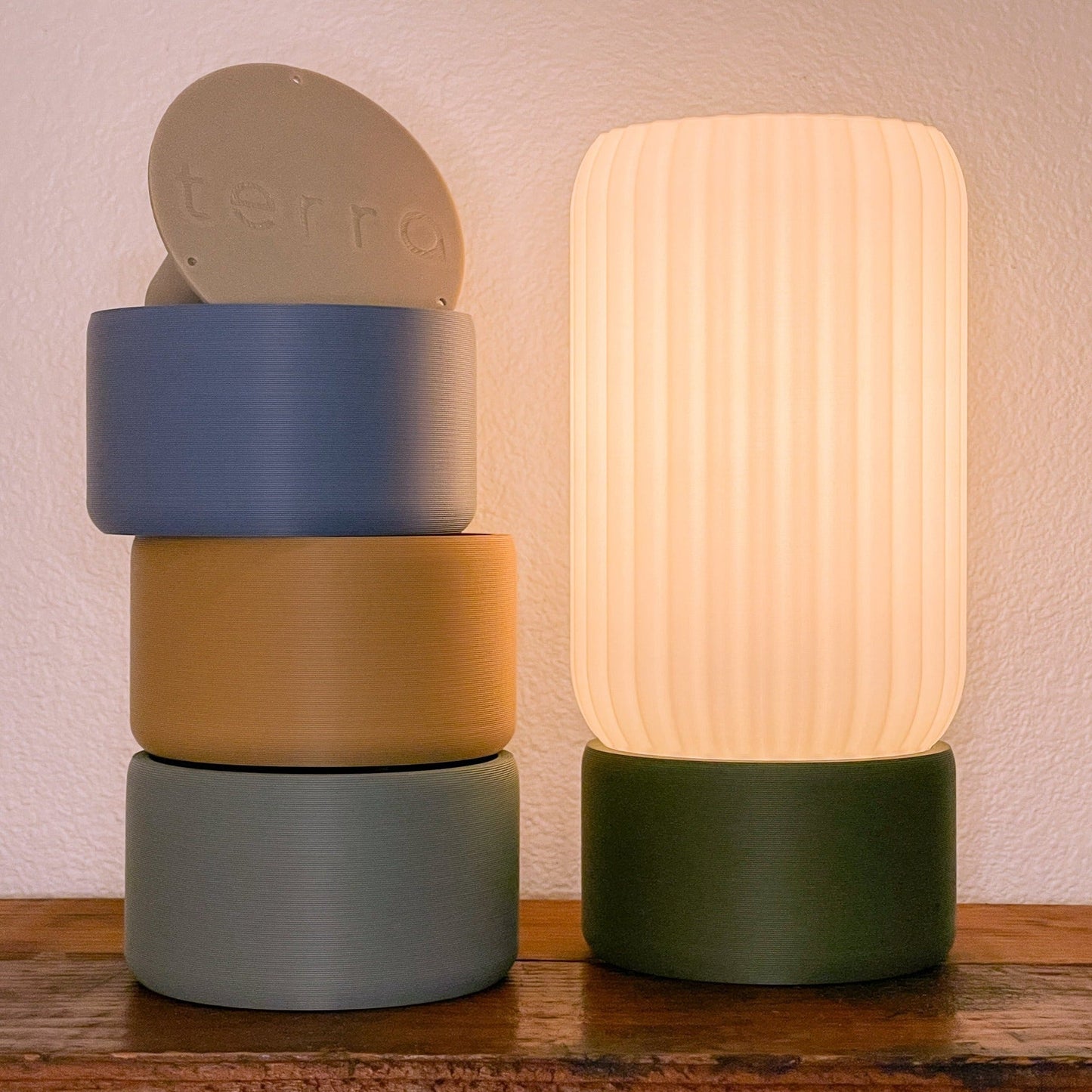 Table Lamp Barrel Shade Milk Glass Contemporary Minimalist Colorful Bedroom Living Room Office Desk Shelf Home Decor Gift