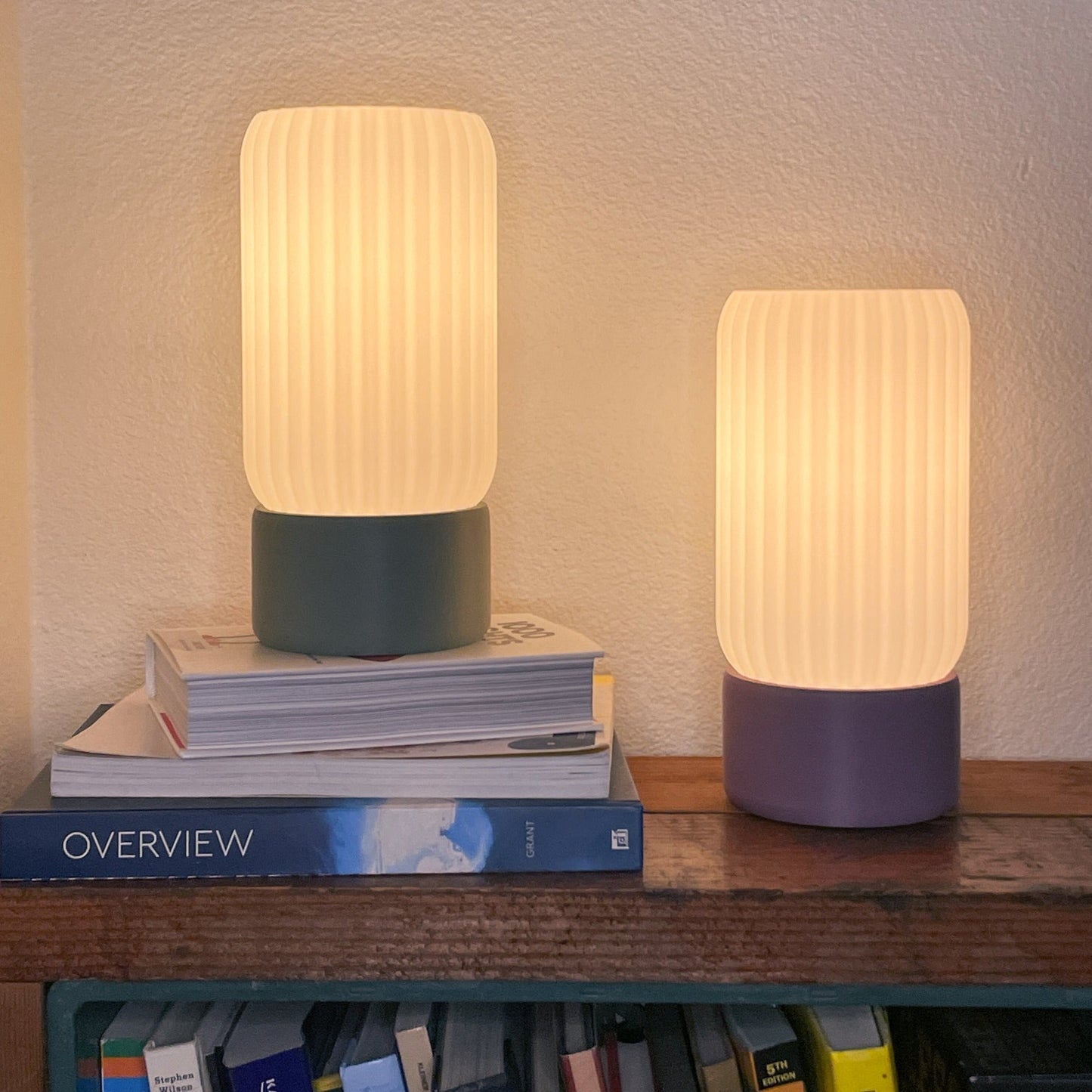 Table Lamp Barrel Shade Milk Glass Contemporary Minimalist Colorful Bedroom Living Room Office Desk Shelf Home Decor Gift
